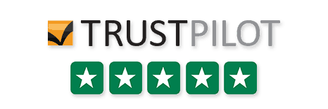 5 stjerner på Trustpilot